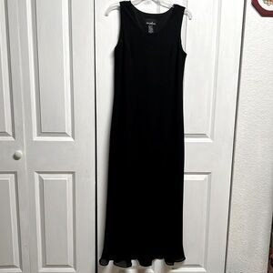 Positive Attitude Black Sleeveless Maxi Dress Size 10